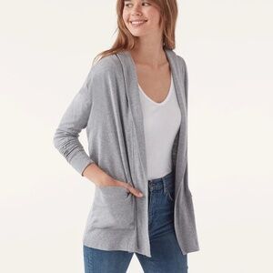 SPLENDID Light Grey Cardigan with Pockets SIZE XS